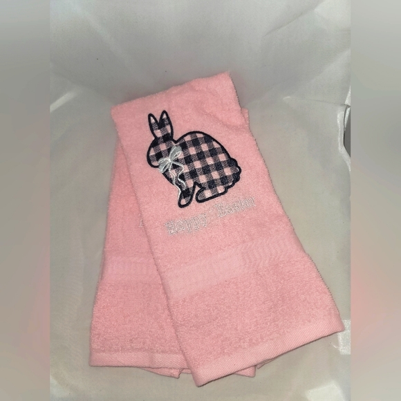 Embroidered Rabbit 🐇 Hand Towel Set - Picture 3 of 4